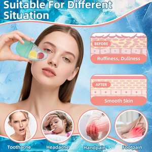 Rodillo Facial de Silicona con Forma de Mango para Terapia de Hielo, Molde de Hielo Reutilizable para Reducir Poros, Antiarrugas, Masajeador Facial para el Cuidado de la Piel - Product Image 5