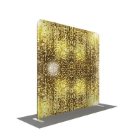 Support de bannière en tissu tendu en aluminium, portable, pour exposition, toile de fond pour salon professionnel