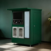 Máquina Expendedora de Agua Mineral Pura con Doble Salida, Dispensador de Acero Inoxidable para Plaza Pública