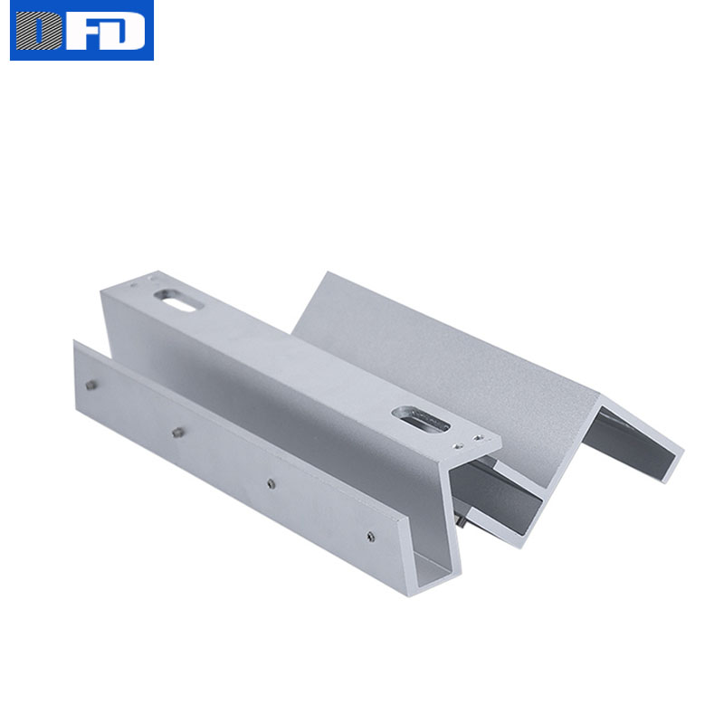 u bracket for magnetic lock for glass door