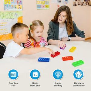 Nouveau conseil Pop à dix cadres mathématiques manipulatrices mathématiques Fidget jouet sensoriel <span class=keywords><strong>Montessori</strong></span> jouet éducatif cadeau push pop - Product Image 5