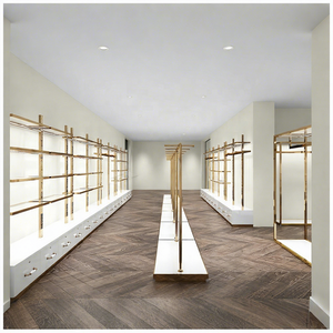 Diseño de Interiores de Tienda de Vestidos de Novia de Alta Gama, Muebles Personalizados para Sala de Exhibición de Novias, Exhibidores de Ropa de Lujo - Product Image 1