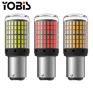 Bóng đèn phanh hai địa chỉ liên lạc ánh sáng đèn <span class=keywords><strong>LED</strong></span> P21W 3014 BA15S đèn <span class=keywords><strong>Led</strong></span> 1157 chiếu sáng nhà máy T20 144smd 1156 CANBUS p215w - Product Image 1