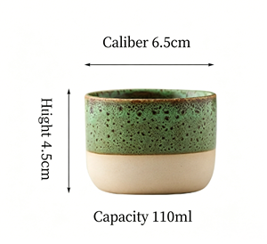 Tasse à <span class=keywords><strong>café</strong></span> et à thé en porcelaine transfrontalière 120 ml, petite tasse vintage personnalisée, cadeau, tasse maîtresse, <span class=keywords><strong>poterie</strong></span> artisanale semi-émaillée de style arabe - Product Image 2