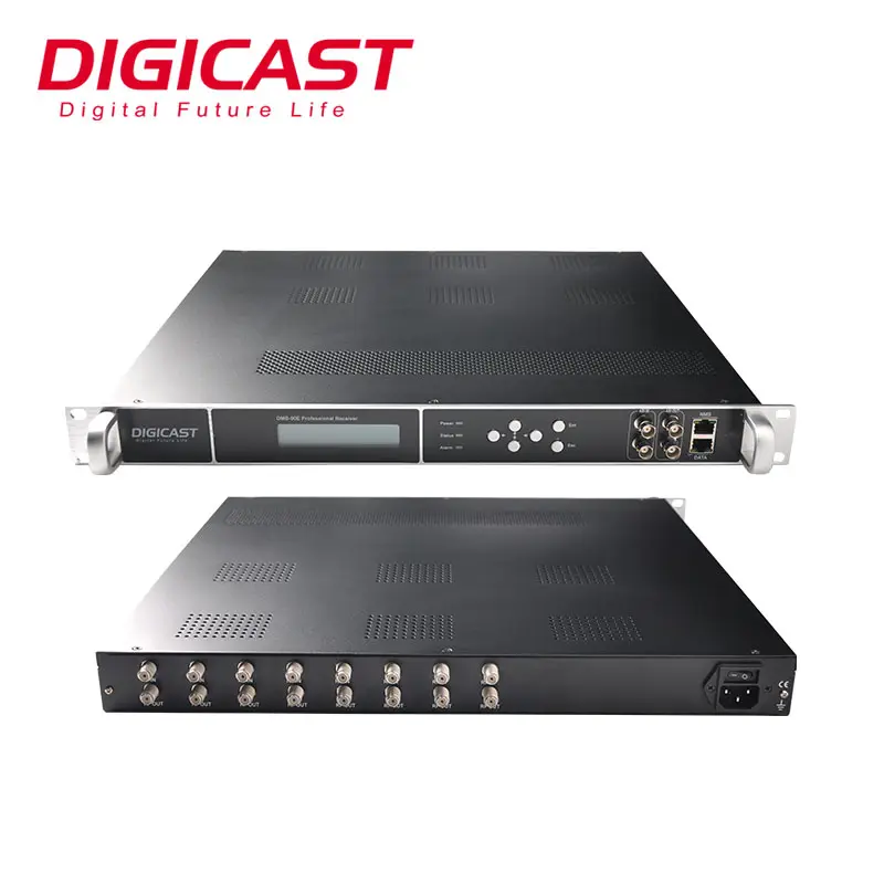Digital TV High Compact 256 SPTS 4 MPTS Out 24 Tuners FTA 16 DVB S S2 DVB-T DVB-C ATSC ISDB-T IPTV Stream TunerにIP Gateway