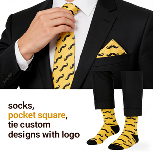 V&J Wholesale : Créez votre propre ensemble personnalisé de cravate, pochette de costume et chaussettes <span class=keywords><strong>pour</strong></span> homme, ensemble de cravate formel <span class=keywords><strong>pour</strong></span> mariage - Product Image 5