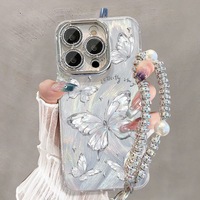 Coque de téléphone en TPU souple de luxe Design papillon coloré pour Apple 16promax/15 pour iPhone 14/13/12 XR/X avec protecteur de caméra