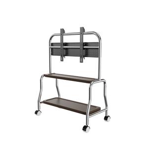 Carrito Móvil <span class=keywords><strong>para</strong></span> TV Comercial, Soporte Móvil <span class=keywords><strong>para</strong></span> TV de Acero Inoxidable con 2 Bandejas <span class=keywords><strong>para</strong></span> <span class=keywords><strong>Televisores</strong></span> de 32 a 65 Pulgadas - Product Image 3