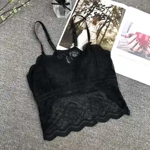 Vente en gros en usine soutien-gorge sans fil sexy en dentelle florale pour femmes