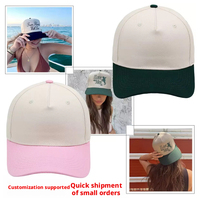 Gorra de Béisbol Deportiva de Cinco Paneles, Unisex, de Alta Calidad, con Diseño de Puntos en Dos Tonos, Logotipo Bordado en 3D, Personalizable