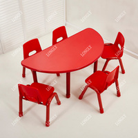 Meubles de jardin d'enfants bébé Table chaise ensemble école grands enfants bureau d'étude et chaise pour école maternelle