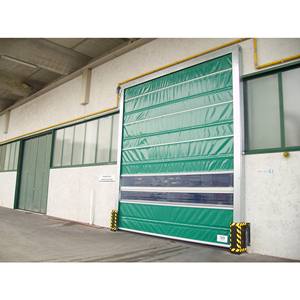 Porte pliante ALU.PACK en aluminium et PVC pour entrepôt, résistante au vent, installation facile, faible entretien - Product Image 4