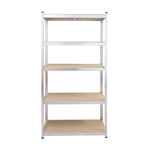ABCTOOLS Étagère à rivets en acier sans boulon à <span class=keywords><strong>5</strong></span> <span class=keywords><strong>niveaux</strong></span> Étagères en fer de stockage Étagères en acier Étagères d'entrepôt en métal à fente - Product Image 3