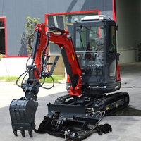 Machines de terrassement Mini excavatrice 2.5 tonnes La plus petite excavatrice de type chenille