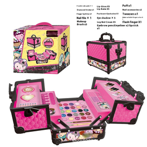 Maleta portátil de varios tamaños para niña, Kit de cosméticos lavable de princesa, caja de <span class=keywords><strong>maquillaje</strong></span> para bebé, juguete para niños, <span class=keywords><strong>maquillaje</strong></span> para niñas - Product Image 3
