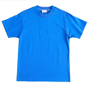 Yingling blanc t-shirt surdimensionné hommes camisetas con buena tela 400G poids lourd t-shirt col montant t-shirt