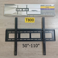 Support mural fixe pour téléviseur grand écran, pour téléviseurs de 50 à 120 pouces, capacité de 200 kg, VESA 900x600 mm, profil bas 30 mm