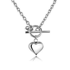 Dylam Gold Heart <b>Necklace</b> for Women <b>Initial</b> Pendant <b>Necklace</b> with Layered Chains Paperclip Gold Chain Trendy Jewelry - Product Image 1