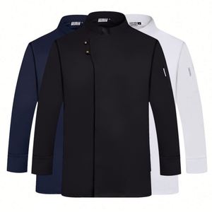 Kitchen Luxury Work Cardigan Suit Japanese Cooling Workwear Complete Best Uniform Malaysia Antimancha <b>Chef</b> <b>Jacket</b> - Product Image 3