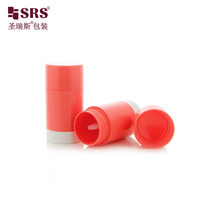 Conteneur de déodorant vide rond en PP de 30 ml, finition mate, option de matériau PCR, emballage cosmétique, impression sérigraphique
