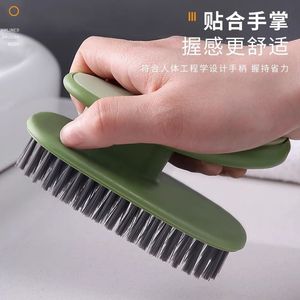 <b>Shoe</b> Brush <b>Soft</b> Nylon Bristles Silicone Handle Multi Functional Cleaning Tool For Daily Use - Product Image 2