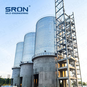 SRON Silo 300Ton ~ 5000TonセメントSilo 300kw 380Vホッパー/平底中国1年保証 - Product Image 3