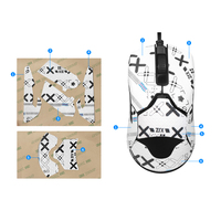 Poison Viper Ultimate Edition Autocollant antidérapant absorbant la sueur Édition de qualité Souris de jeu double mode sans fil Autocollant spécial