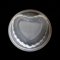 Contenants en plastique en forme de cœur pour aliments, emballage PP de 650 ml