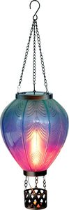 2025 Populaire Nieuwe Modellen Led Heteluchtballon Zonne-Lantaarn Flikkerende Vlam Klein Formaat Waterbestendige Lichtsensor Tuin - Product Image 3