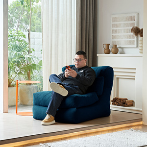 Sofá Modular de Tela Tapizado, Moderno, Cuadrado, Duradero, de una Plaza, sin Brazos, Extensible, Convertible, para Apartamento, Villa, Sala de Estar - Product Image 4