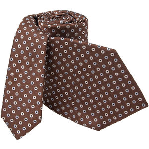 <span class=keywords><strong>Corbata</strong></span> <span class=keywords><strong>de</strong></span> seda 100% hecha a mano para hombre, patrón formal <span class=keywords><strong>de</strong></span> lunares, <span class=keywords><strong>corbata</strong></span> marrón <span class=keywords><strong>de</strong></span> <span class=keywords><strong>siete</strong></span> <span class=keywords><strong>pliegues</strong></span> con punta azul - Product Image 2