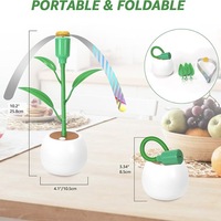 Ventilador Repelente de Moscas con Diseño de Maceta Flexible, Listo para Enviar, Funciona con Batería, Silencioso, para Uso Doméstico