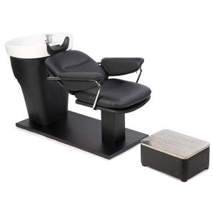 Cross-Border Semi-Reclining Hair Salon Shampoo <b>Bed</b> with Ceramic Basin Used <b>for</b> Washing Hair - Product Image 1