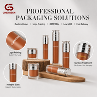Ensemble de contenants cosmétiques vides sans air pour soins de la peau, flacon pompe de luxe 30g 50g 100ml, bouteille sous vide en acrylique 30ml 50ml 120ml