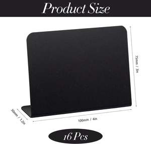 Mini panneaux de tableau noir étiquettes alimentaires pour <span class=keywords><strong>buffet</strong></span> de fête en forme de L Mini panneaux de craie étiquettes de tableau de table alimentaire fête mariage - Product Image 2