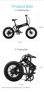 Vélo électrique pliable de 20 pouces pour adultes, 48V, 250W, 750W, 750 ah, Suspension complète, e-bike, avec pneus larges, pour entrepôt dans l'ue - Product Image 2