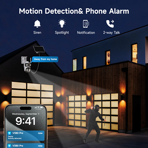 V380 Pro CCTV 4G Máy Ảnh Năng Lượng Mặt Trời Bảng Điều Khiển CMOS Zoom Quang Học Tầm Nhìn Ban Đêm 24/7 Aov Ghi Âm Hỗ Trợ Thẻ Nhớ Cho Bên Ngoài An Ninh - Product Image 3