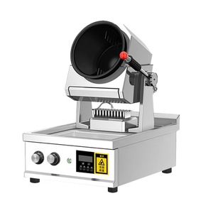 Macchina Automatica per Cucinare Riso Fritto in Acciaio Inox 5000W, Wok per Saltare in Padella, Attrezzatura da Cucina con Pentola Rotante per Ristoranti - Product Image 5