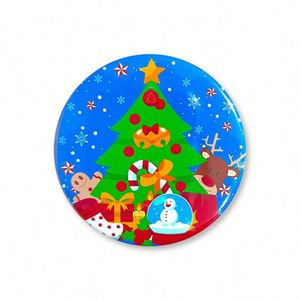 เข็มกลัดโลหะดีบุกธีมคริสต์มาสแบบกำหนดเอง พร้อมตกแต่งบรรยากาศซานตาคลอส - Product Image 5