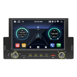 1DIN CarPlay วิทยุติดรถยนต์ Android 13 6.2นิ้วเครื่องเล่นดีวีดีแบบสัมผัสหน้าจอเครื่องส่งสัญญาณ <span class=keywords><strong>YouTube</strong></span> netfli-X FM อุปกรณ์อิเล็กทรอนิกส์ในรถยนต์ - Product Image 4