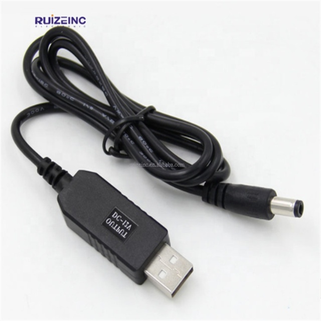 DC DC 5V to 9V 12V 500ma Step up Boost Converter Power USB Cable 5.5*2.1mm for Router LED Strip Light
