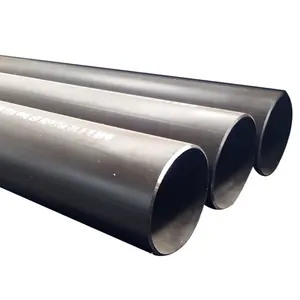 AISI认证黑色低碳钢管6英寸焊接直缝MS管16毫米DN150 DN400切割服务