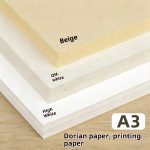 Papier d'impression beige/protecteur des yeux <span class=keywords><strong>A3</strong></span>/A4/B5 80g/m², paquet simple de 100 feuilles pour l'écriture/le dessin/la peinture - Product Image 4