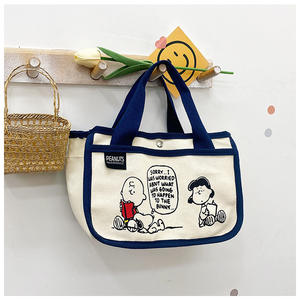 Lonchera Portátil de Gran Capacidad con Diseño de <span class=keywords><strong>Snoopy</strong></span>, Bolsa de Lona con Cierre, Multifuncional para Niños, Regalo - Product Image 3