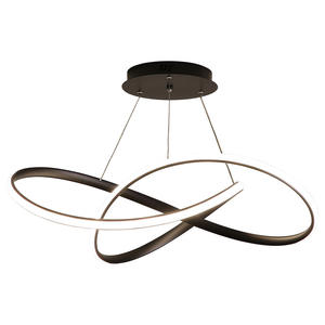 Lampu Gantung LED Aluminium Modern Bentuk Lingkaran Minimalis untuk Ruang Tamu, Kamar Tidur, Lampu Chandelier, Perlengkapan Lampu Ruang Makan Dalam Ruangan - Product Image 6