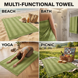 Toalla de <span class=keywords><strong>Playa</strong></span> Jacquard Antimicrobiana Personalizada 100% Algodón, 450-550GSM, 70x140-90x180cm, Color Sólido, Toalla de Baño Moderna <span class=keywords><strong>para</strong></span> Gimnasio - Product Image 5