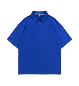 Polo de alta calidad de 200gsm, Camiseta 100% algodón de gran tamaño lisa en blanco para hombre, de manga corta Camiseta deportiva para hombre - Product Image 4