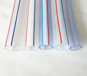 Tabung kulit ular PVC serat diperkuat selang garis pipa dikepang Vinyl Tubing tabung jala dipertebal - Product Image 3