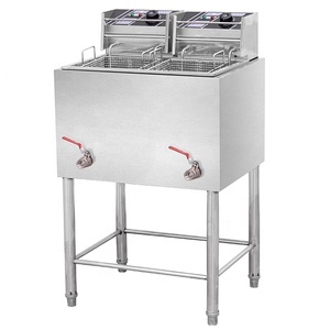 <span class=keywords><strong>Friteuse</strong></span> commerciale à <span class=keywords><strong>gaz</strong></span> en acier inoxydable, 1 cuve, 1 plaque - Product Image 5