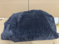 JXT Fauteuil pouf pliable moderne en velours de style nordique avec housse de rangement, ultra doux, pour une relaxation décontractée au sol